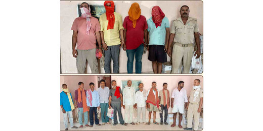 मद्य निषेध विभाग की छापेमारी से शराब कारोबारियों में हड़कंप, 14 गिरफ्तार 